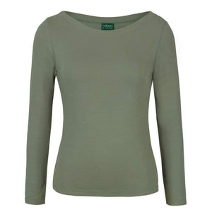 1BTL_C OF C LADIES LS BOAT NECK TEE-Sage