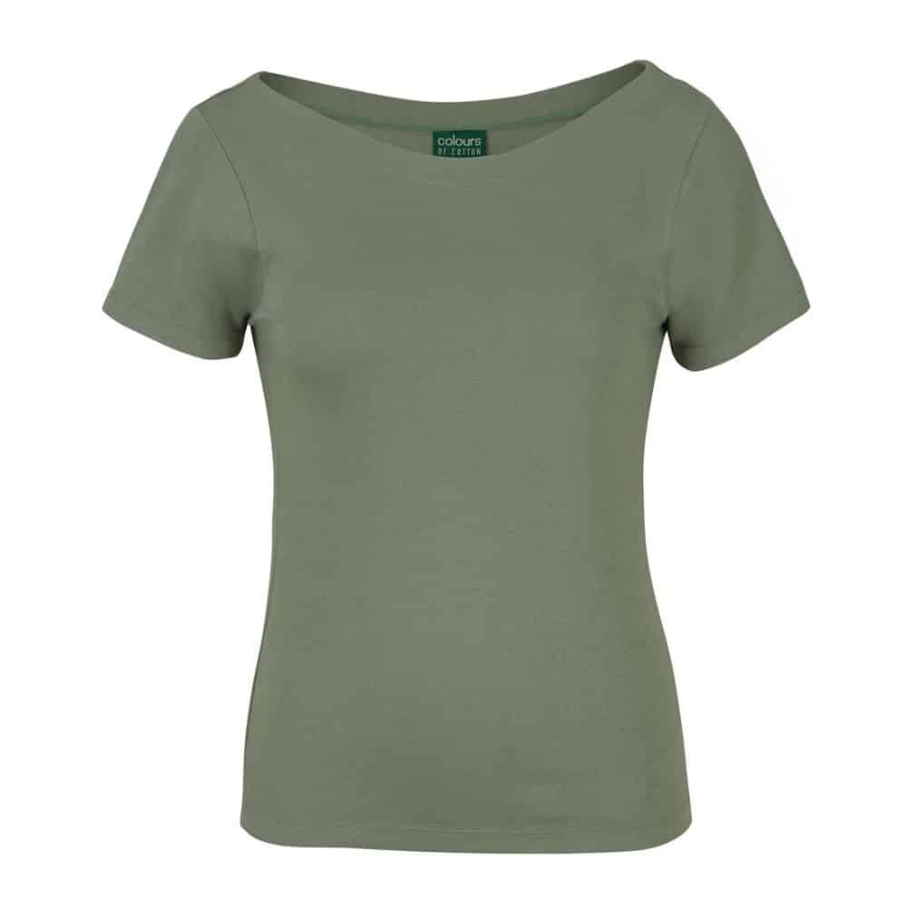 1BTS_C OF C LADIES BOAT NECK TEE-Sage