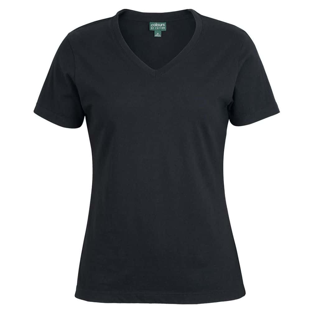 1VT1_C-OF-C-LADIES-V-NECK-TEE-Black
