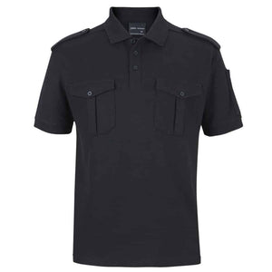 210ES-JB'S SS 250 EPAULETTE POLO-Black