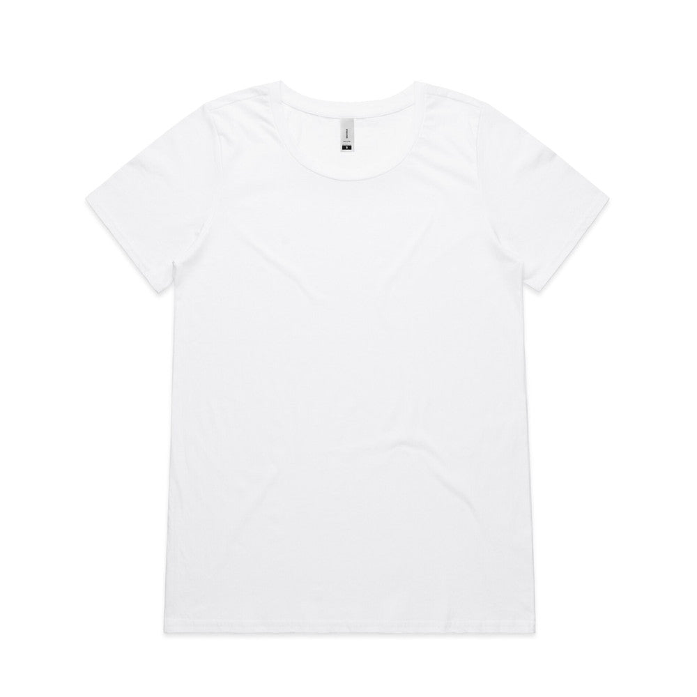 AS Wo's Shallow Scoop Tee - 4011