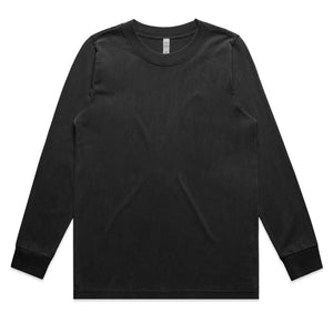 4083_WO'S HEAVY FADED LS TEE-Faded Black