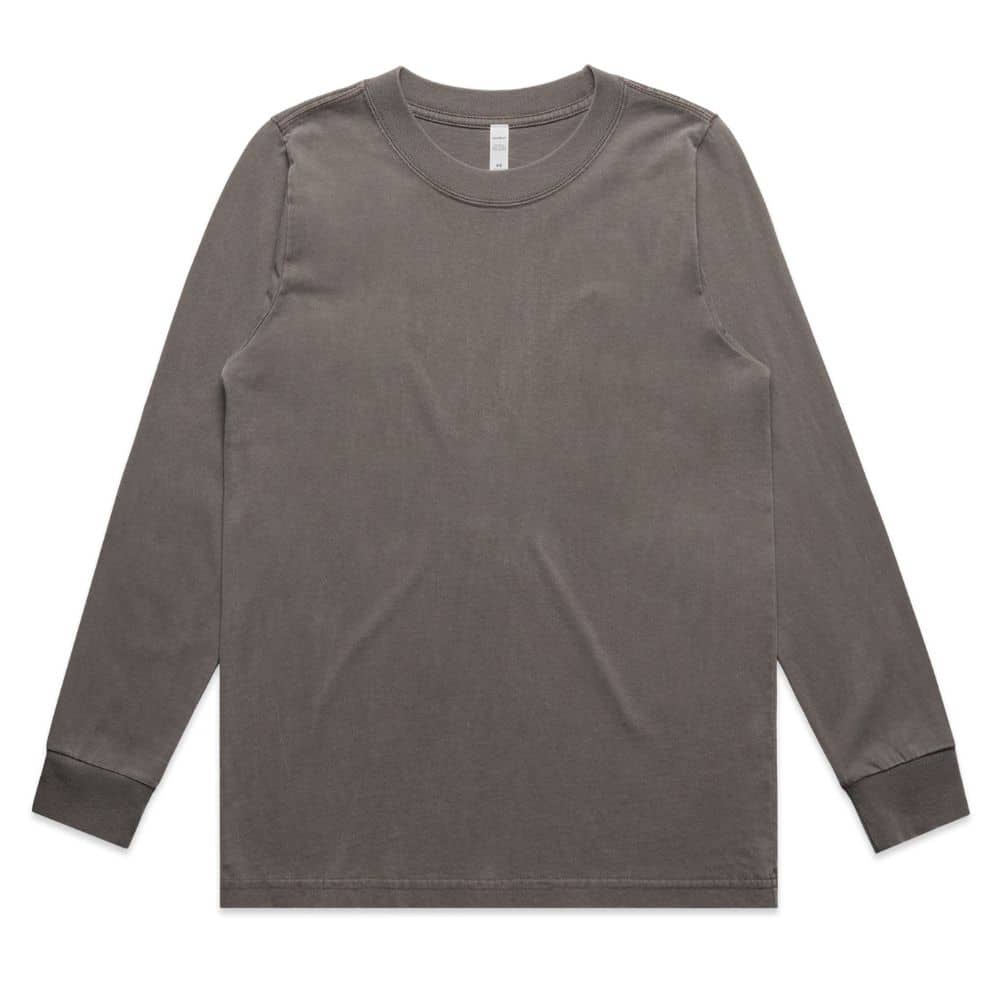 4083_WO'S HEAVY FADED LS TEE-Faded Grey