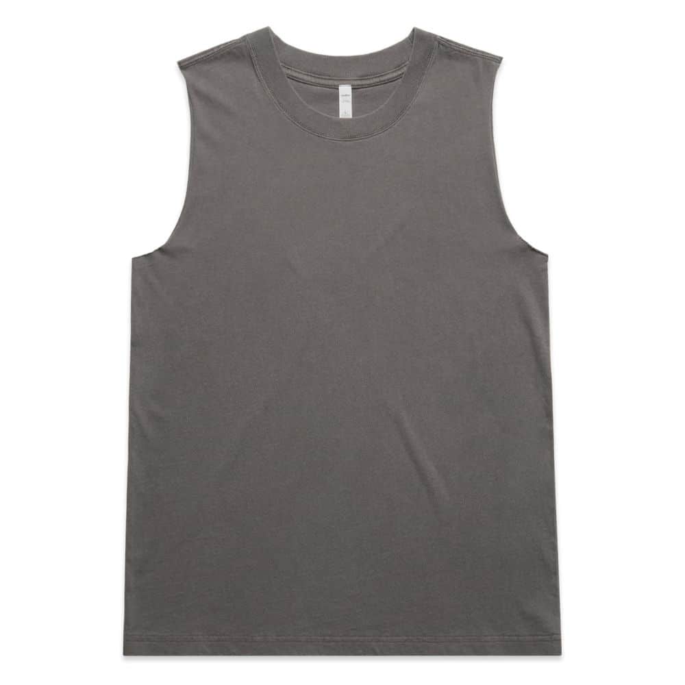 4084_WO'S HEAVY FADED TANK-Faded Grey