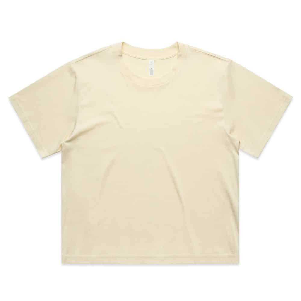 4093 WO'S MARTINA CROP TEE-Butter