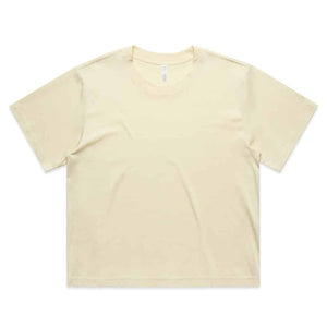 4093 WO'S MARTINA CROP TEE-Butter