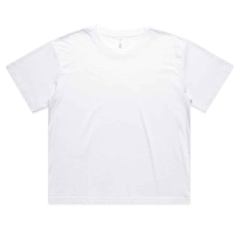4093 WO'S MARTINA CROP TEE-White