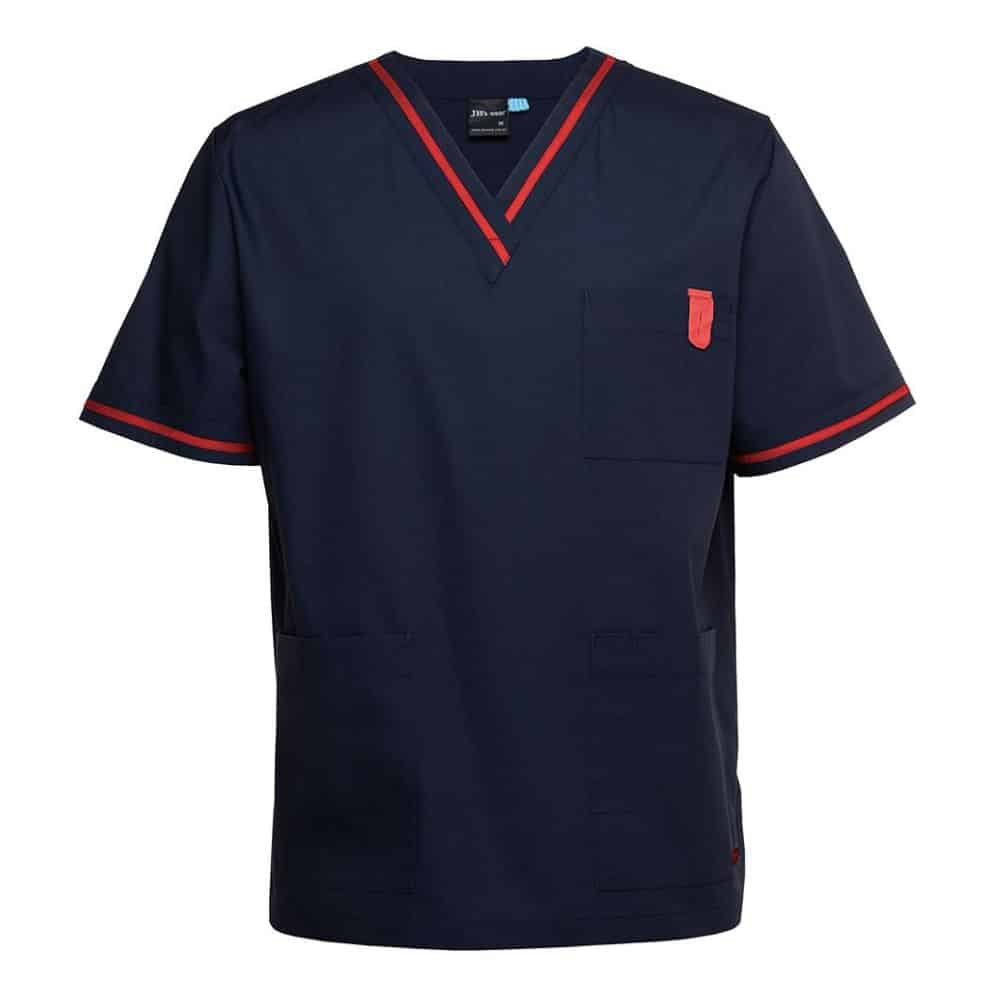4SCT_CONTRAST-SCRUBS-TOP_Navy-Red