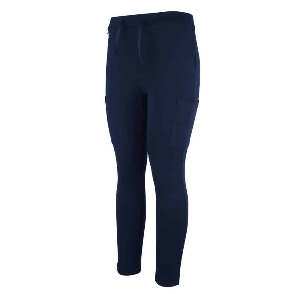 4SSP1-JB'S LADIES STRETCH POCKET PONTE PANT-Navy-side