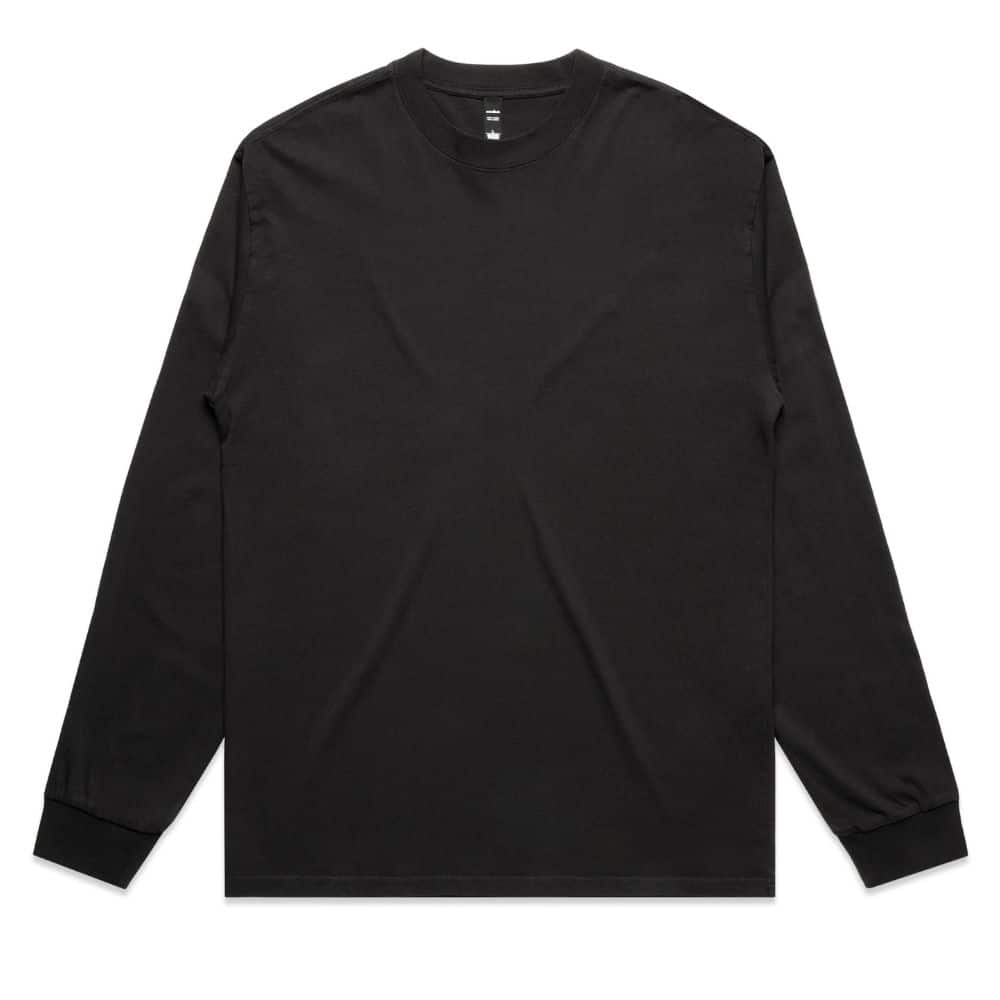 5083_MENS HEAVY FADED LS TEE-Faded Black