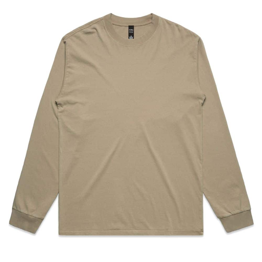 5083_MENS HEAVY FADED LS TEE-Faded Khaki