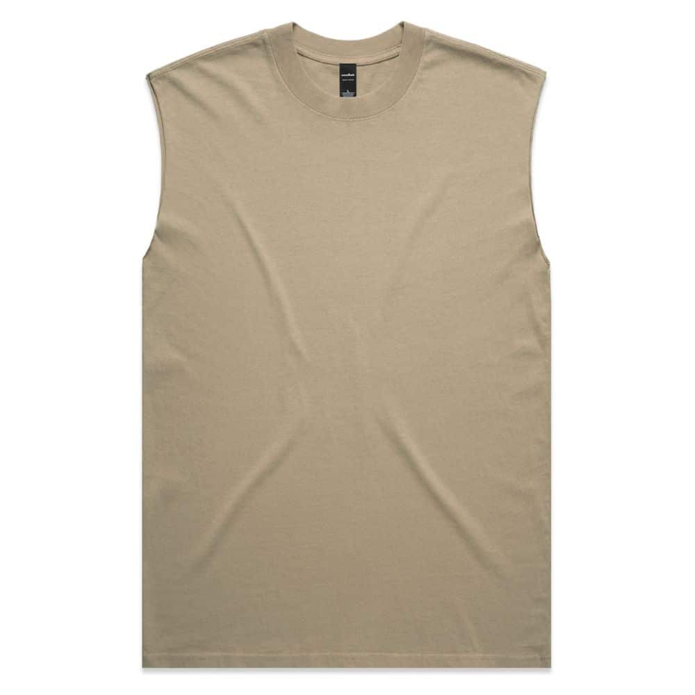5084_MENS HEAVY FADED TANK-Faded Khaki