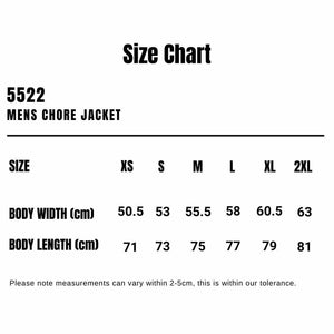 5522_AS_Mens-Chore-Jacket_Size-Chart