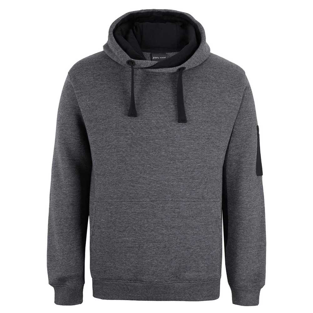 6CFH_JB_350-Trade-Hoodie_Charcoal-Marle-Black