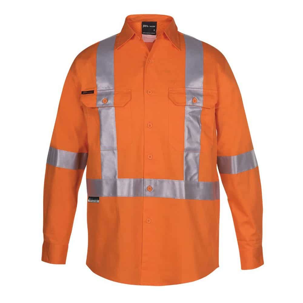 6DCBL_HI-VIS-DN-CROSS-BACK-TAPE-LS-150G-WORK-SHIRT_front