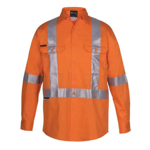 6DCBL_HI-VIS-DN-CROSS-BACK-TAPE-LS-150G-WORK-SHIRT_front