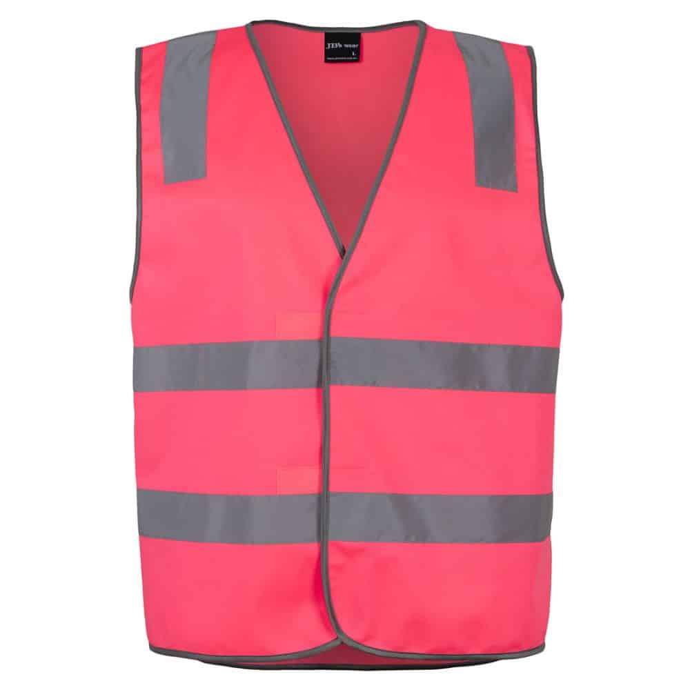 6DNSV_JB'S HI VIS (D+N) SAFETY VEST-Pink