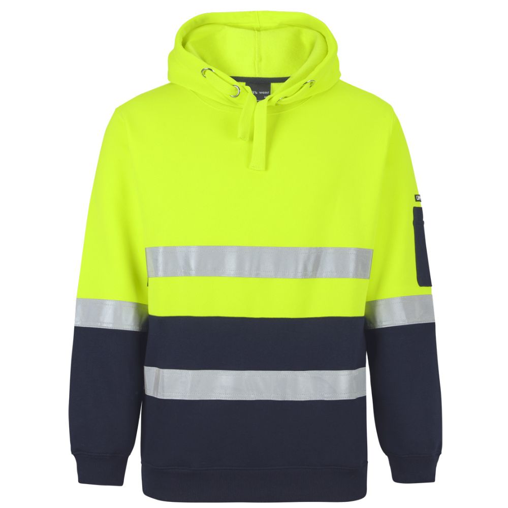 JB 6DPOH Hi Vis (D+N) Pull Over Hoodie