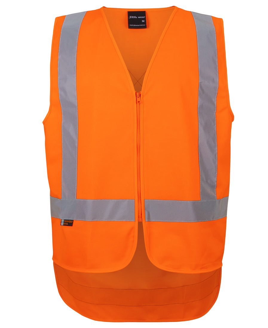 JB 6DVQV   NSW/QLD RAIL (D+N) ZIP X-BACK SAFETY VEST