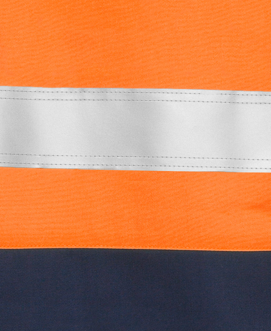 JB 6HWCF Hi Vis (D+N) Close Front L/S Shirt 190G