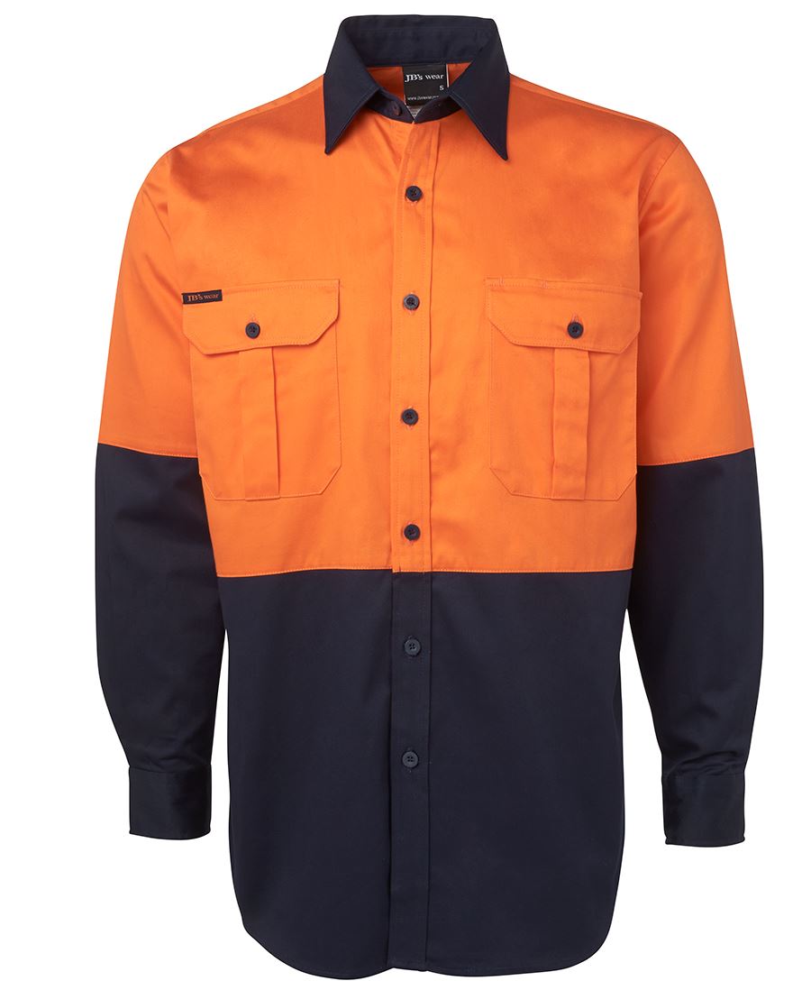 JB 6HWL HI VIS L/S 190G SHIRT