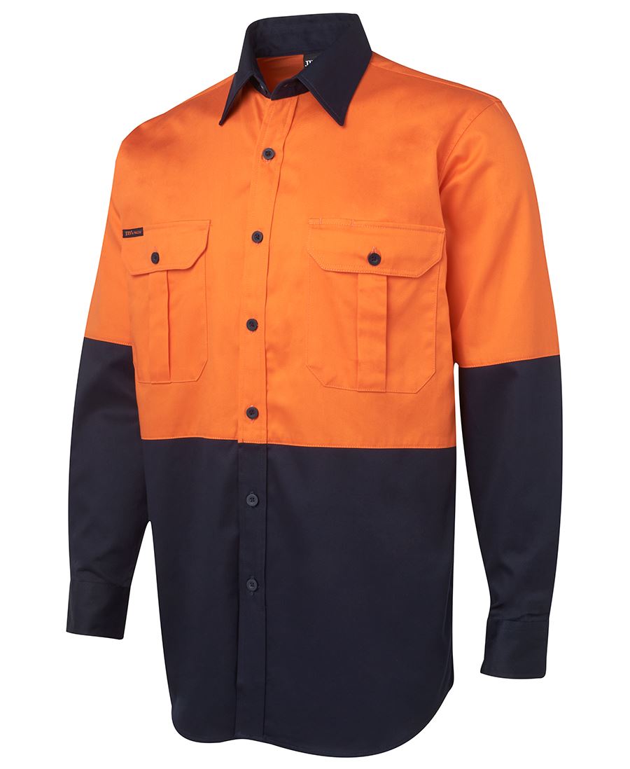 JB 6HWL HI VIS L/S 190G SHIRT