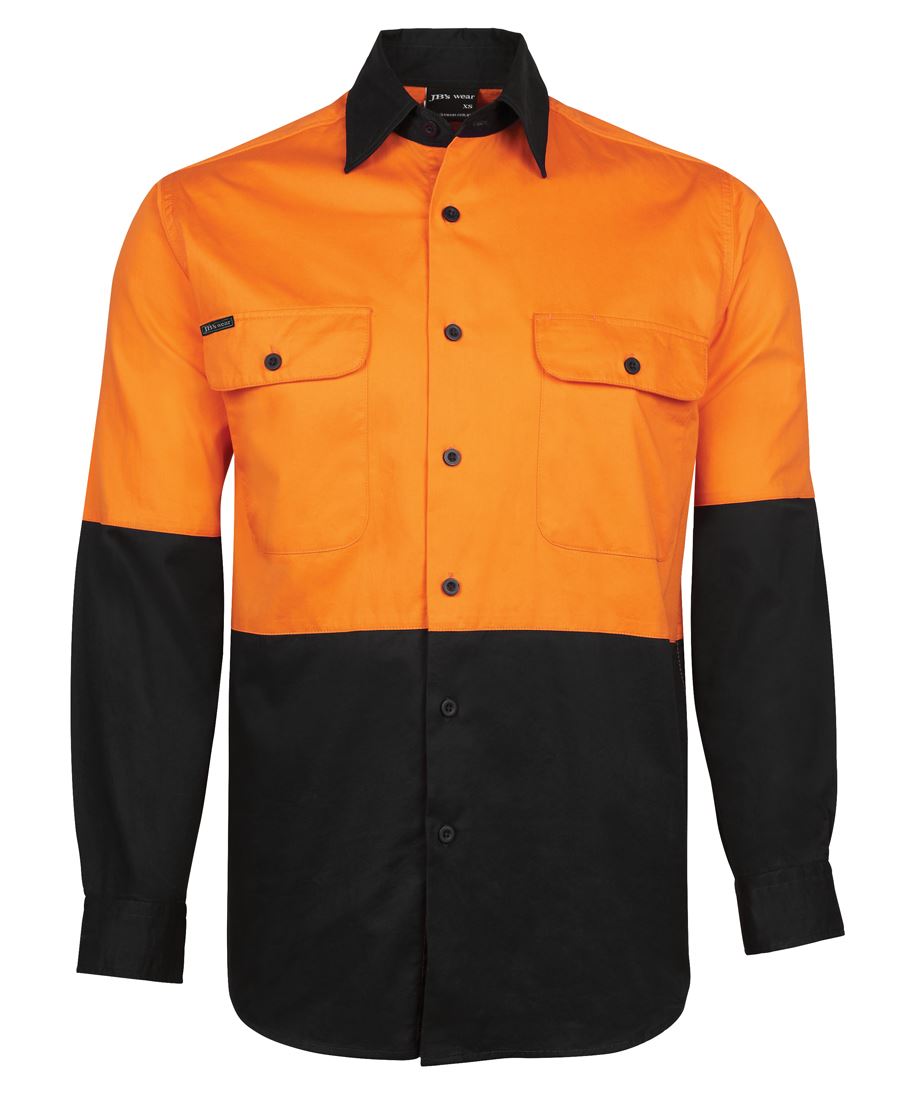 JB 6HWSL Hi Vis L/S 150G Work Shirt
