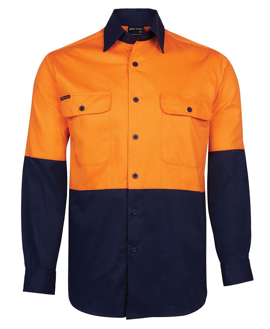 JB 6HWSL Hi Vis L/S 150G Work Shirt
