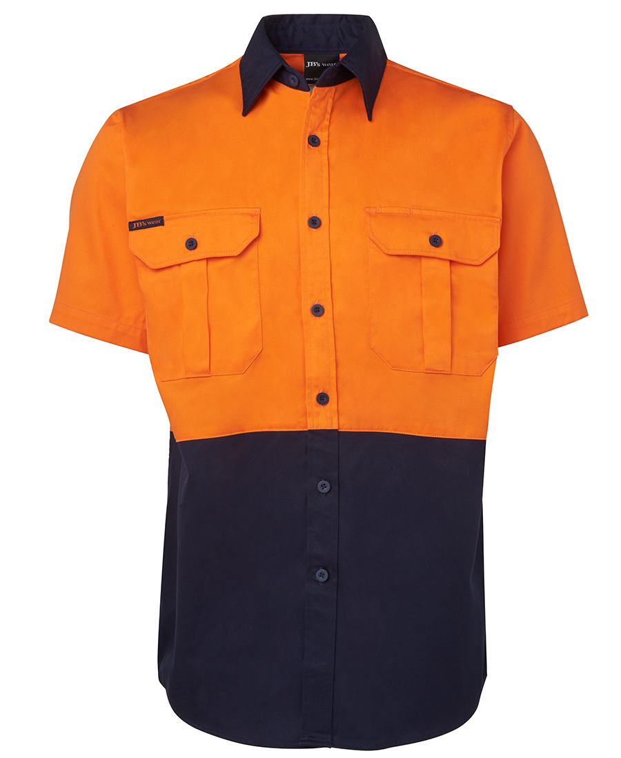 JB 6HWS HI VIS S/S 190G SHIRT