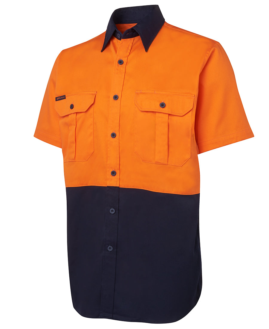 JB 6HWS HI VIS S/S 190G SHIRT