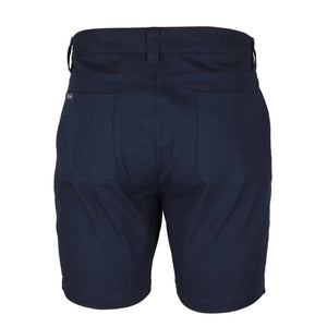 6SCS_JB'S STRETCH CANVAS SHORT-Navy-back