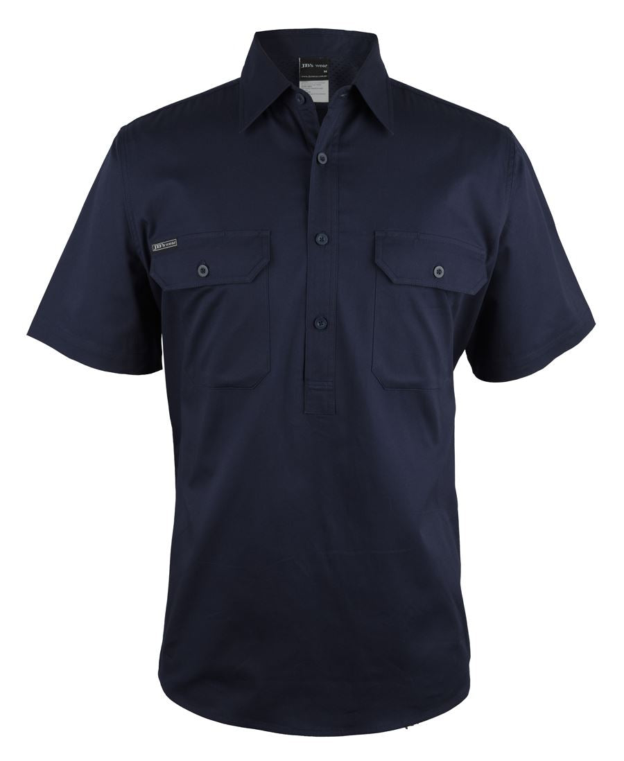 JB 6WKCF  CLOSE FRONT S/S 150G WORK SHIRT