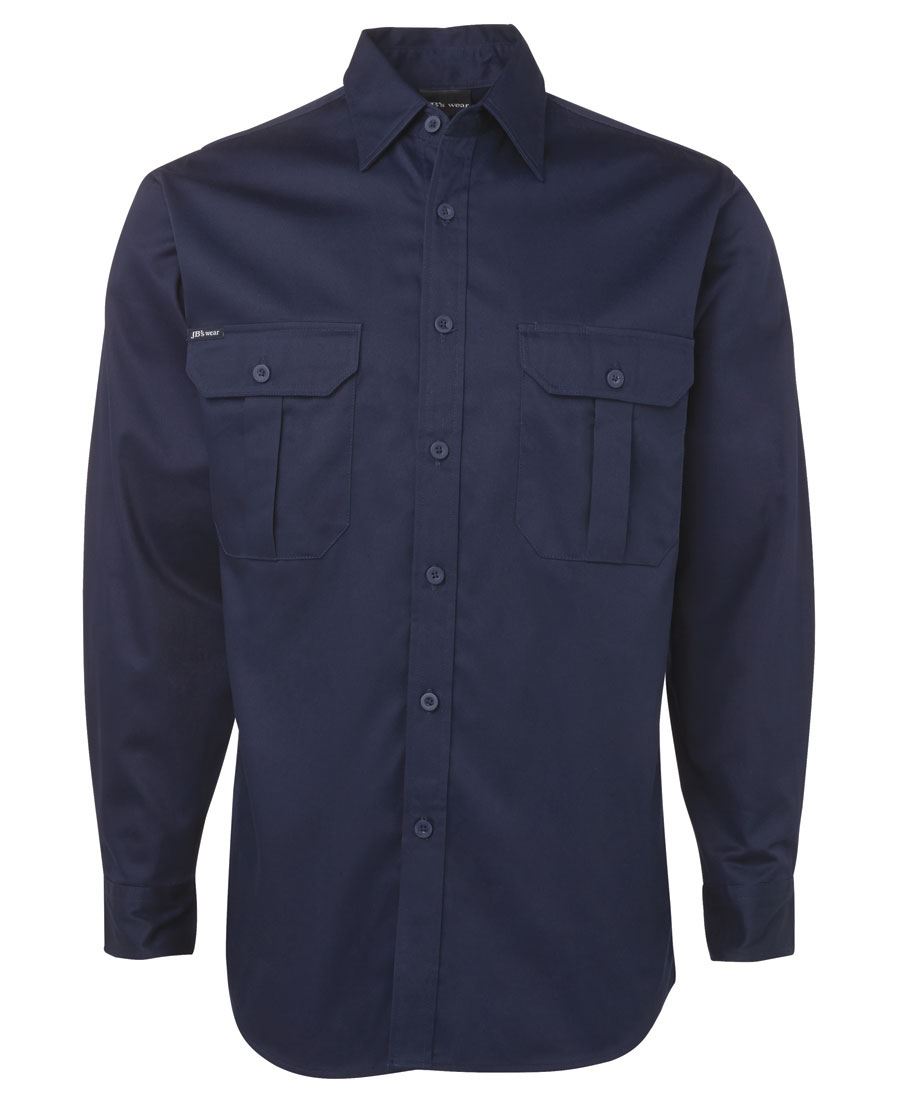JB 6WLS L/S 190G WORK SHIRT