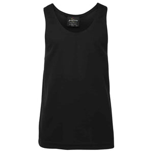 7KPO_PODIUM KIDS POLY SINGLET-Black