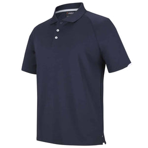 7STC-PODIUM CONTRAST STRETCH POLO-Navy-White-Side