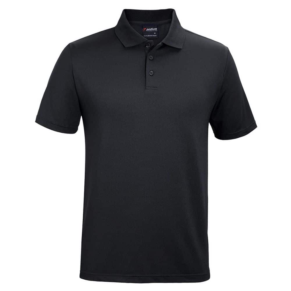 7STP_PODIUM STRETCH POLO-Black