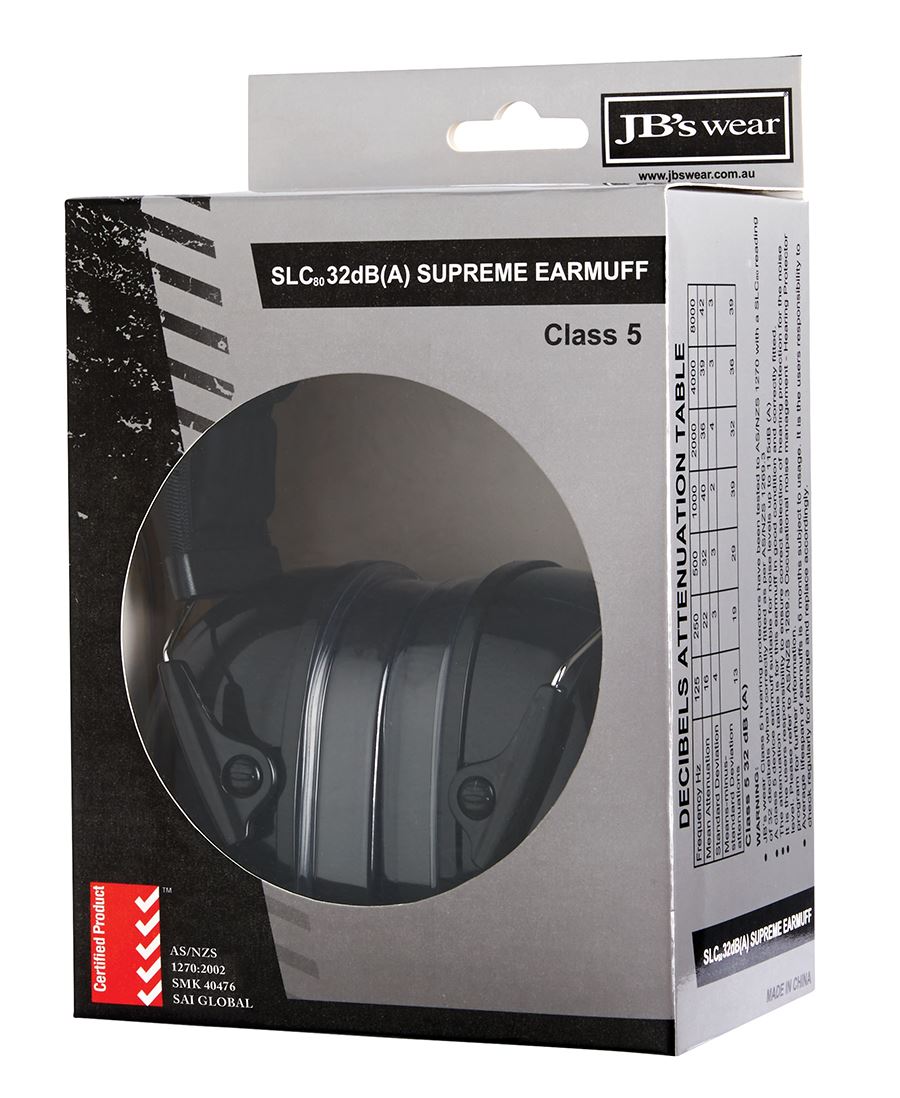 JB 8M001 32dB SUPREME EAR MUFF