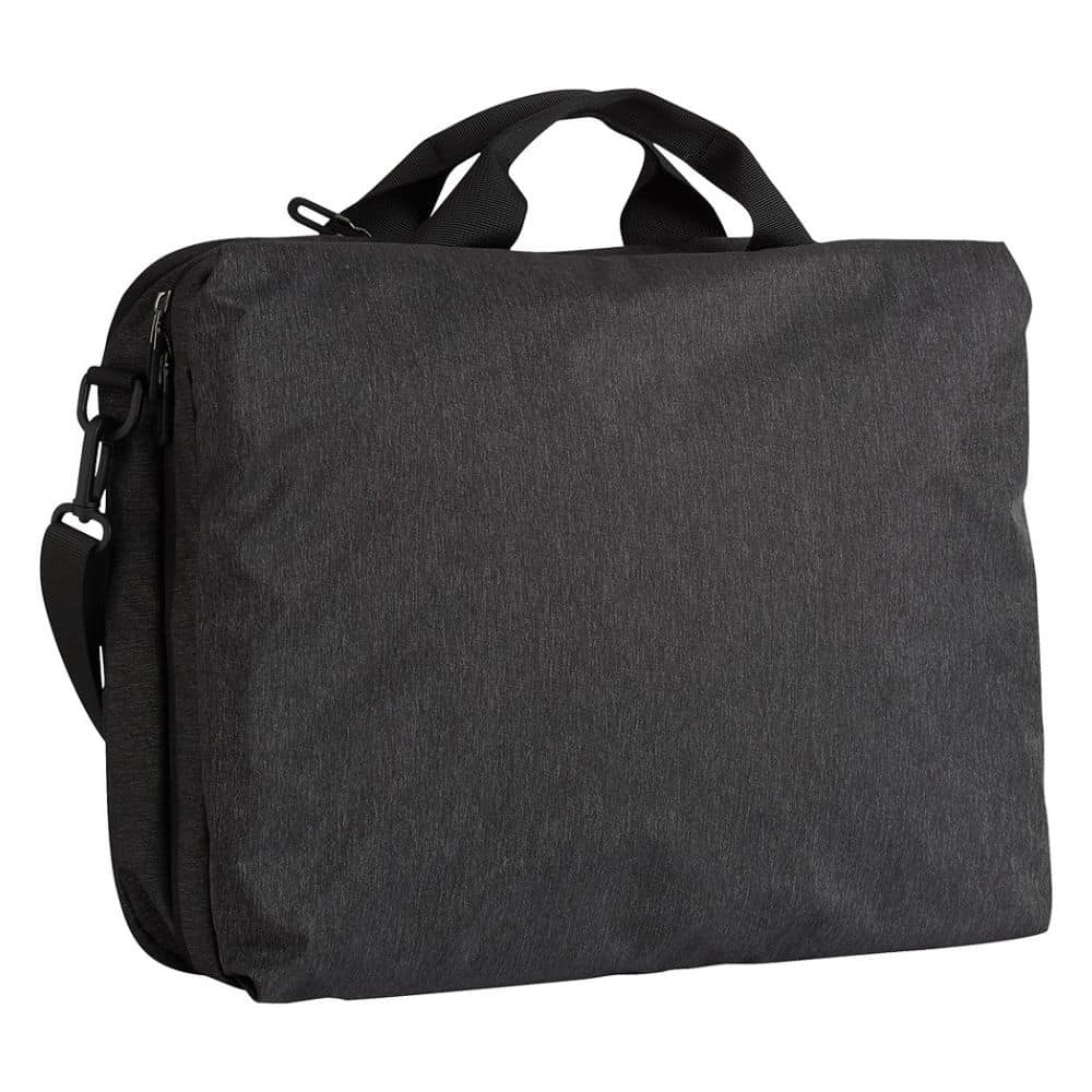 B5005_Leyton Utility Heather Laptop Bag-Marl black
