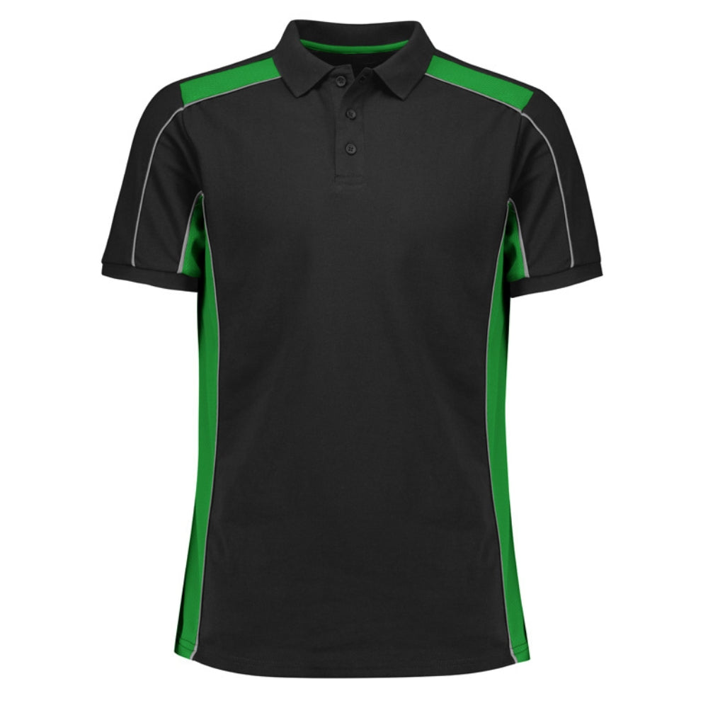 BZ Unisex Grid Short Sleeve Polo P413US
