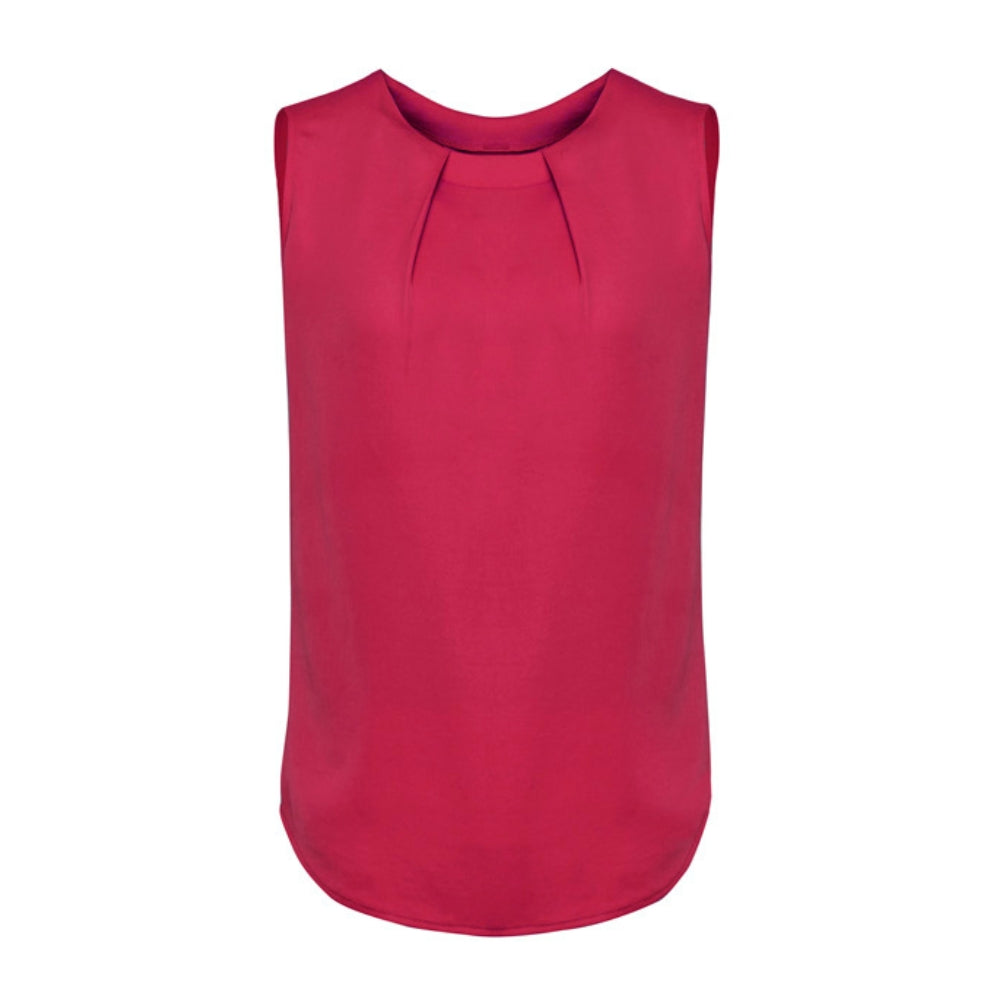 BZ Womens Estelle Sleeveless Pleat Detail Blouse RB973LN