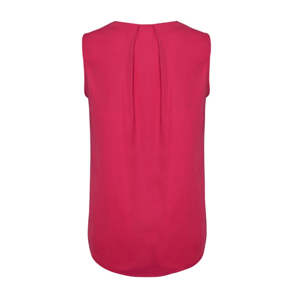 BZ Womens Estelle Sleeveless Pleat Detail Blouse RB973LN