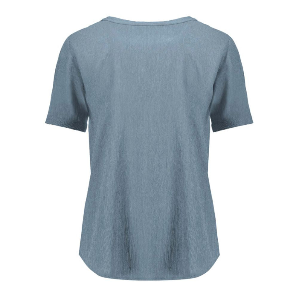 BZ Womens Ruche Short Sleeve Blouse RU568LS