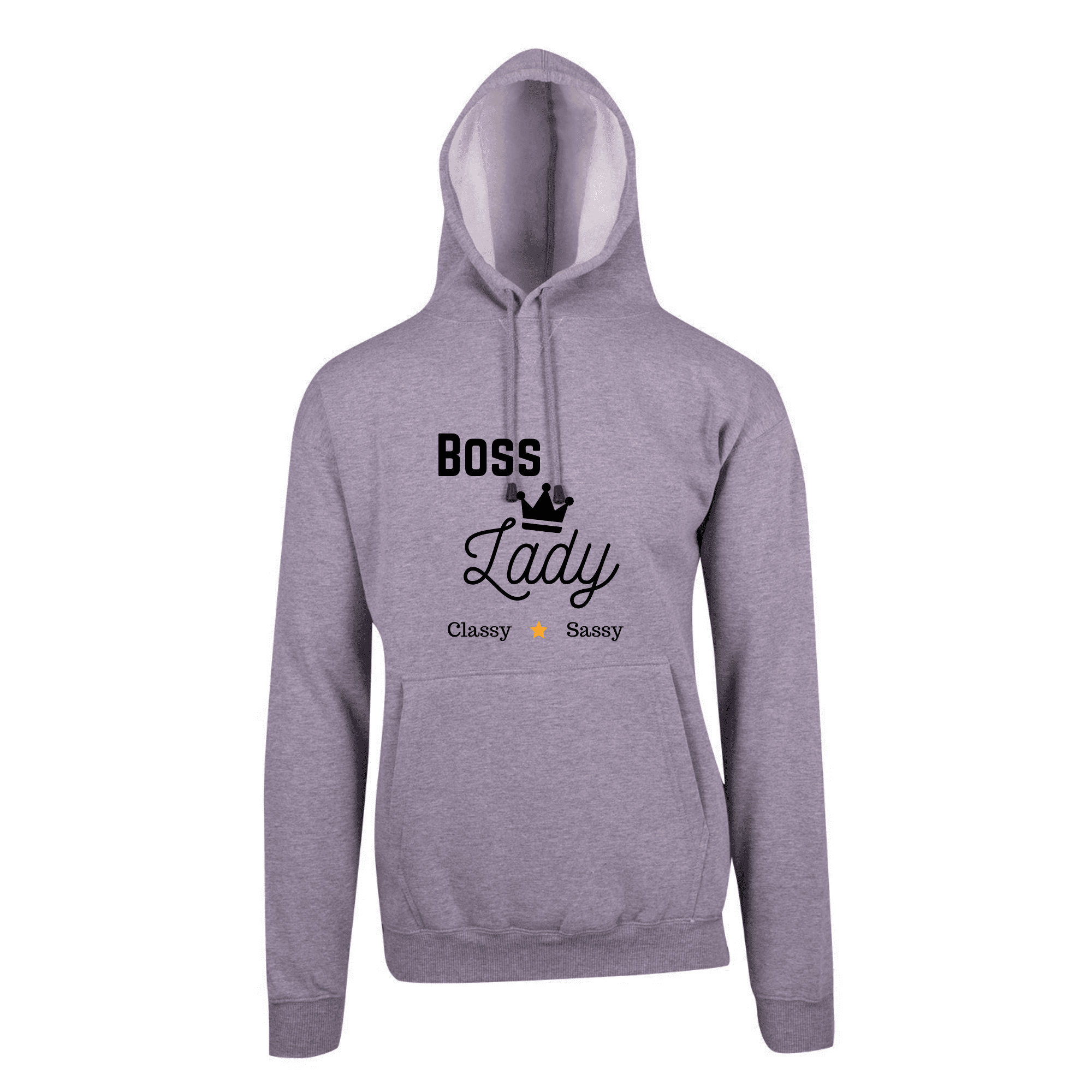 Boss-Lady_Grey-Marl_Hoody