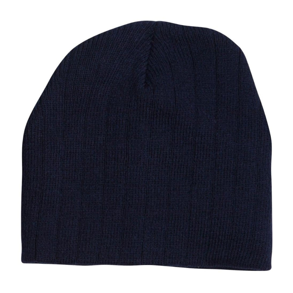 WS Cable Knit Beanie with Fleece Head Band - CH64