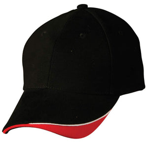 CH68_TRIPLE-SANDWICH-PEAK-CAP-Black-White.Red_