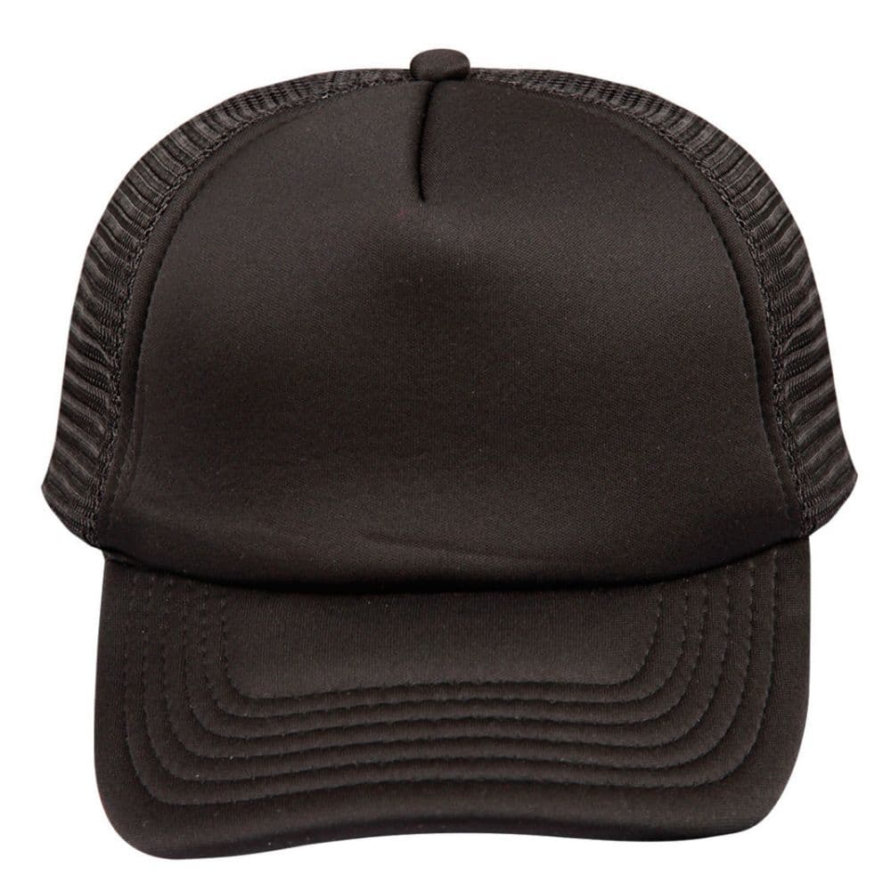 CH69_CONTRAST-TRUCKER-CAP-Black-Black-Front