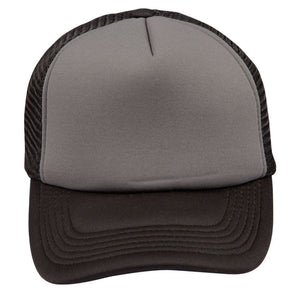 CH69_CONTRAST-TRUCKER-CAP-Grey-Black-front