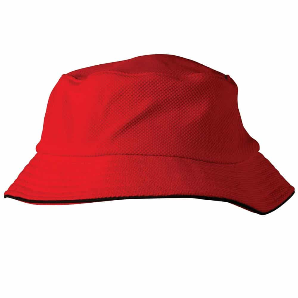 CH71_Pique-Mesh-With-Sandwich-Bucket-Hat-Red-Black