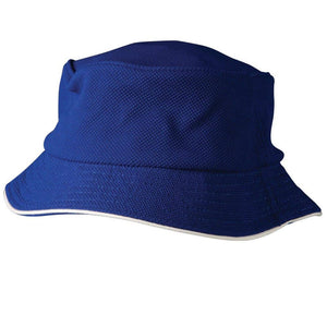 CH71_Pique-Mesh-With-Sandwich-Bucket-Hat-Royal-White
