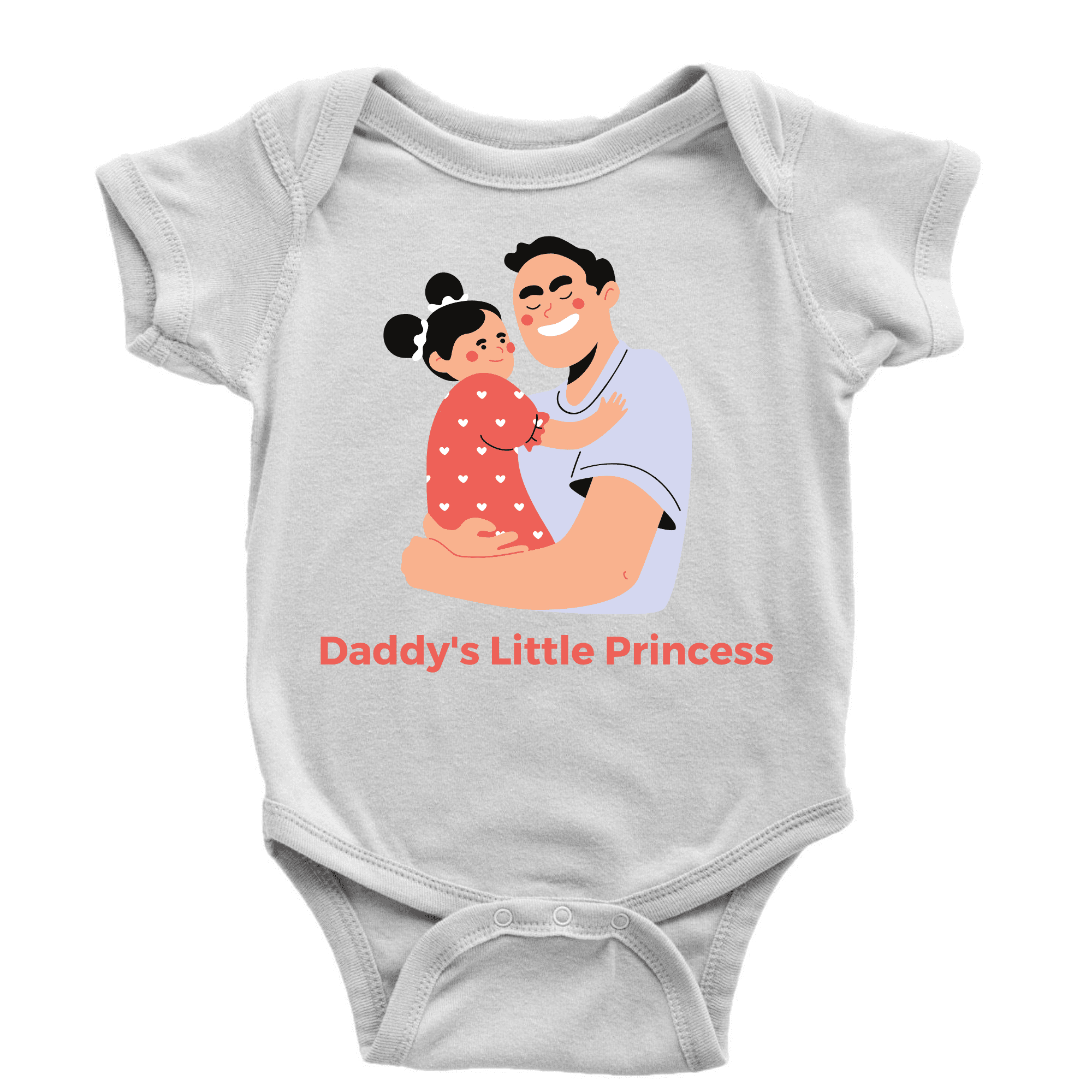 Daddy's princess fashion baby clothes